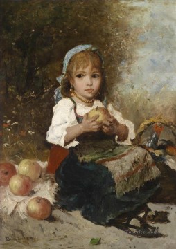 Lovely Little Girl 5 impressionism Oil Paintings